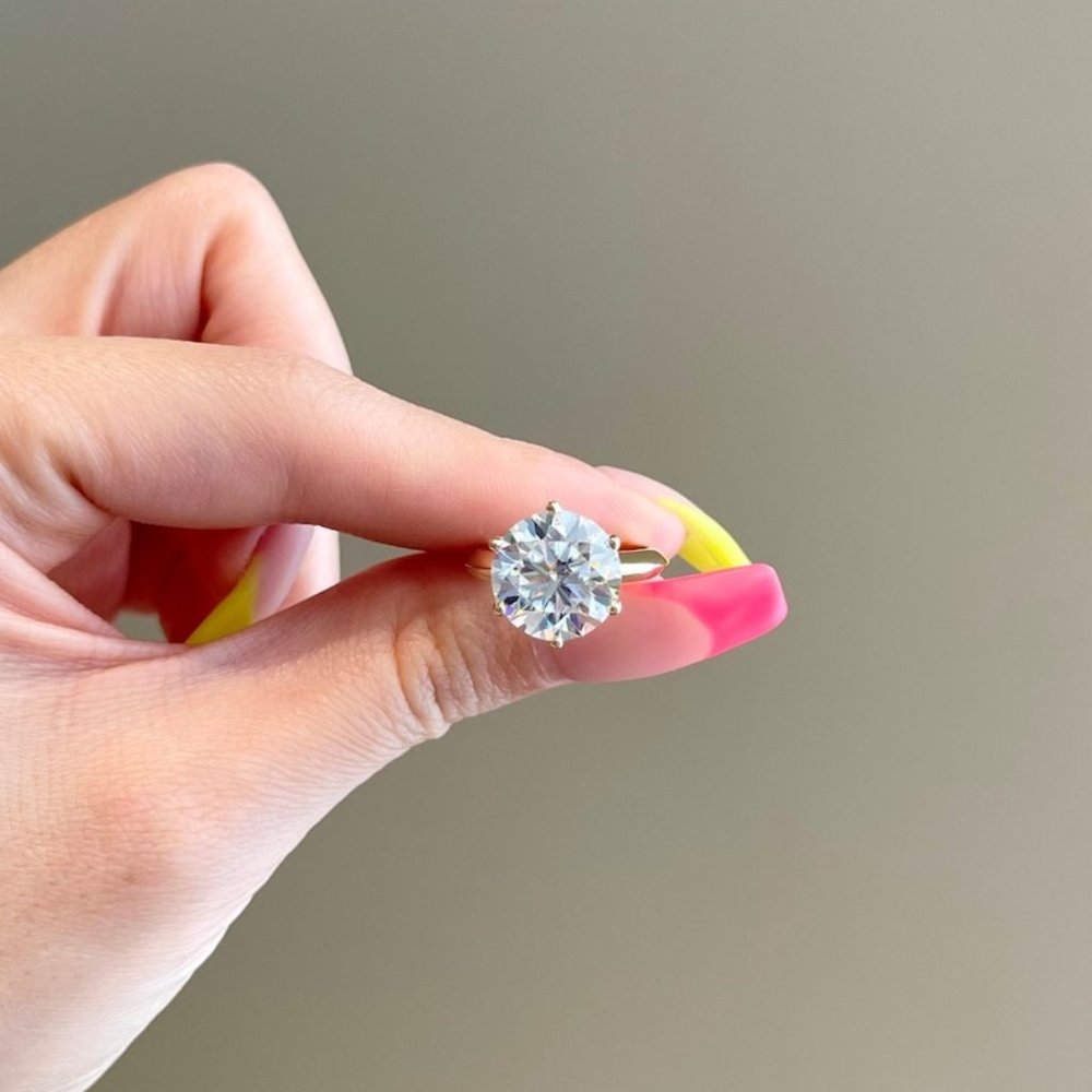 Certified 5ct. t.w. Diamond Solitaire Engagement Ring - Picture 7 of 16